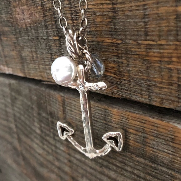 Brighton Sterling Silver Anchor Necklace - Picture 3 of 5